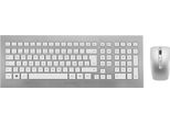 Cherry Dw 8000 - Set Tastiera E Mouse - Senza Fili - 2,4 Ghz - Tedesco - Bianco, Argento