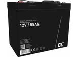 Batteria Green Cell AGM49 Agm Al Piombo Acido Senza Manutenzione 12V 55Ah