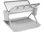 Brabantia Cestello Scolapiatti Pieghevole Grande Grigio Chiaro