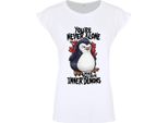 Psycho Penguin - Maglietta Da Donna "Non Sei Mai Solo Quando Hai Dei Demoni Interiori"" GR5045 (Xl) (Bianco)"