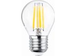 Lampada A Filamento E27 4W Led Lampadina D'epoca 470 Lm Bianco Caldo 2700K G45 Trasparente 3X Pezzi