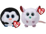 Ty - Stofftiere - Teeny Puffies - Pinguino Waddles E Topolino Di Natale