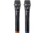 Lenco 2X Microfono Senza Fili MCW-020BK