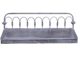 Clayre & Eef Mensola A Muro 55X18X21 Cm Grigio Beige Metallo