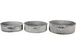 Set Di 3 Piatti Da Portata Clayre & Eef Ø 38 Ø 34 Ø 32Cm Ferro Grigio