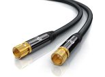 Cavo Primewire Sat, Coassiale, Connettore F, Cavo Coassiale Hdtv Sat Di , Schermatura 4 Volte, 135 Db, 75 Ohm - 12,5 M