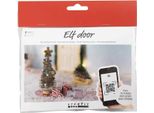 Kit Artigianale "Albero Di Natale"", Accessori Per La Porta Di Babbo Natale Segreto Con Materiali E Istruzioni"
