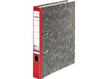 Falken 80023302 Cartella In Marmo Nuvola Riciclata A4, Dorso Rosso 50Mm