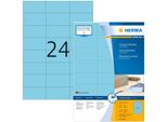 Herma 4408 4408 Etichette Universali Superprint - 70 X 37 Mm, Blu, Opaco, 2400 Pezzi