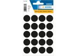 Herma 1879 1879 Etichette Multiuso - Nero, Ø 19 Mm, Opaco, 100 Pezzi