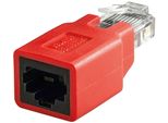 Goobay 68912 Adattatore Modulare Crossover RJ45, Cat 5E - Spina RJ45 (8P8C) > Presa RJ45 (8P8C)