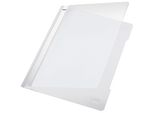 Leitz 4191-00-01 4191 Raccoglitore A Fogli Mobili - A4, Campo Di Etichettatura Lungo, Pellicola Pp, Bianco