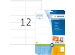 Herma 4363 Etichette Premium A4, Carta Bianca 105X48 Mm Opaca 300 Pz.