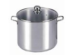 Karl KrüGer 72727 Pentola Jumbo In Acciaio Inox Con Coperchio In Vetro 28 Cm, Capacità 14 Litri / Pentola / Maxi Pentola / Induzione