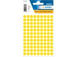 Etichette Multiuso Gialle Ø 8 Mm Carta Rotonda Opaca 540 Pz.