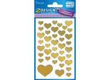 Zweckform 53282 Schmucketikett Herzen Gold