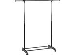 Haku MöBel Appendiabiti A Rullo Cromo, Nero - Plastica, Metallo, L/H/D: 95-145X95-170X44 Cm