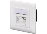 Digitus Scatola Da Incasso Cat.6, Classe E, 2 X RJ45, Schermato