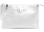 Replay Borsa A Tracolla Shopper Optical White Bianco