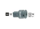 Hazet Ingranditore 8807S-1 Quadrato Cavo 10 Mm (3/8 Di Pollice) Quadrato Pieno 12,5 Mm (1/2 Di Pollice)