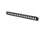 Digitus Patchpanel 1HE 16-Port Ungeschirmt Schwarz