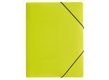 Pagna® 21638-17 Cartella Elastica Lucy Colours - A3, Pp, Verde Lime Traslucido