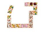 Goki 56961 Gioco Del Domino Motivi Animali In Scatola Di Legno, Multicolore (1 Pezzo)