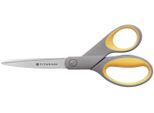 Westcott E-30481 00 Forbici Titanium Super, Inossidabili, Arrotondate, Diritte, Asimmetriche, Grigio/Giallo, 21 Cm