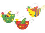 Small Foot 6269 Uccelli Decorativi, Con Passanti, Colorati, 3 Pezzi (1 Set)