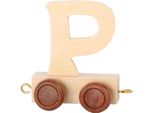 Small Foot Design 7475 Treno Delle Lettere In Legno, Vagone Delle Lettere P, Naturale (1 Pezzo)