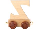 Small Foot Design 7485 Treno Delle Lettere In Legno, Vagone Delle Lettere Z, Naturale (1 Pezzo)