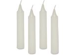 Candele A Piedini Piccoli Bianche 36 Pz