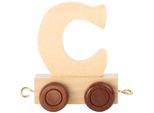 Small Foot Design 7462 Treno Di Lettere In Legno, Vagone Lettera C, Naturale (1 Pezzo)