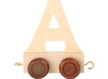 Small Foot Design 7460 Treno Delle Lettere In Legno, Vagone Delle Lettere A, Naturale (1 Pezzo)