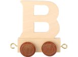 Small Foot Design 7461 Treno Delle Lettere In Legno, Vagone Delle Lettere B, Naturale (1 Pezzo)