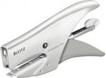 Leitz Wow Pinzatrice, Capacità Di Pinzatura: 15 Fogli, Bianco Metallizzato Piccola Pinzatrice, Profondità Di Inserimento: 49,5 Mm Per Punti Metallici N. (5531-20-01)