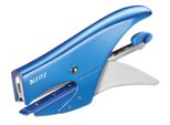 Leitz 5531-20-36 5531 Pinzatrice Wow - Meccanismo Di Caricamento Posteriore, Capacità Di Pinzatura 15 Fogli, Blu Metallizzato