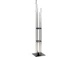 Haku MöBel Appendiabiti In Acciaio Inox, Nero - Metallo, Vetro Di Sicurezza 8 Mm, L/H/D: 35X182X35 Cm