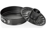Teglia A Cerniera Diametro 25 Cm, Con 2 Basi E Rivestimento Antiaderente