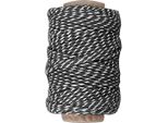 Creativ Company Cc Cordone Di Cotone Rigato 50 M Nero Bianco