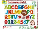 Lavagna Magnetica In Legno Lena Con 26 Lettere E 10 Numeri Magnetici