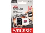 Sandisk Ultra Microsdhc 128GB 140Mb/S.Adapt.Sdsquab-128G-Gn6Ia