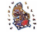 Wooden City Puzzle In Legno Accogliente Girevole 250 Pezzi Eco