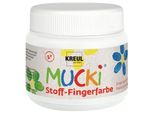 Kreul 28101 Kreul Pittura A Dita Per Tessuti "Mucki"", Bianco, 150 Ml"