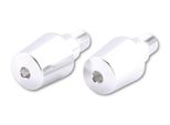 Manubrio Peso Manubrio, Alluminio/Argento, Per Varie Yamaha, Coppia
