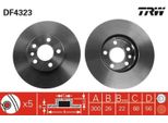 2X Trw DF4323 Disco Freno Asse Anteriore