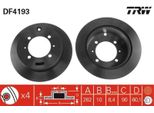 2X Trw DF4193 Disco Freno Asse Posteriore