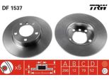 2X Trw DF1537 Disco Freno Asse Anteriore