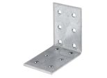 Alberts 846725 Staffa Per Lamiera Forata, Zincata Sendzimir, 60 X 60 X 40 Mm, Set Da 50