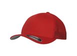 Flexfit 6511 | Cappello / Berretto / Cappello Trucker A Rete - Colore: Rosso - Taglia: S/M